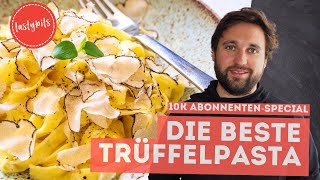 Die BESTE Trüffelpasta mit Sommertrüffel zubereiten [upl. by Flo]