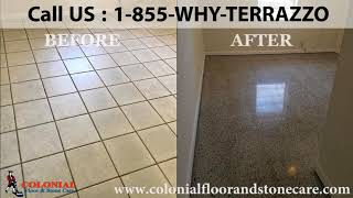 How to Remove Terrazzo Floor Tiles in Broward [upl. by Wixted]