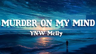 YNW Melly  Murder On My Mind Lyrics Video [upl. by Leelah704]