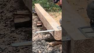 making boards using a battery chainsaw Greenworks V82 34 kwt [upl. by Aitram]