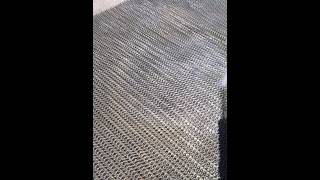 Stainless steel conveyor chain cleaning with Dustless Blasting [upl. by Dowski616]