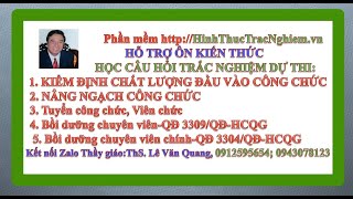 Quyết định 982QĐBTC 2662020Dự tuyển công chức Tổng cục dự trữ Nhà nướcKiến thức chung [upl. by Lynden671]