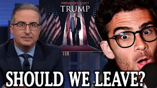 John Oliver On Trump’s Reelection  Hasanabi Reacts [upl. by Berfield]