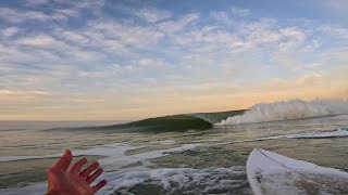 Joli Lever de Soleil Decembre 2023 Lacanau PoV SURF [upl. by Mail588]