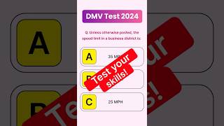 Pass your DMV written Test 2024 dmv shorts dmvtest [upl. by Karyl]