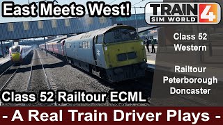 A Train Driver Plays  East Meets West Class 52 Railtour Peterborough to Doncaster ECML [upl. by Hcab]