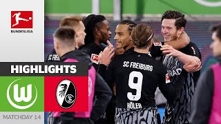 VfL Wolfsburg  SC Freiburg 01  Highlights  Matchday 14 – Bundesliga 202324 [upl. by Piderit]