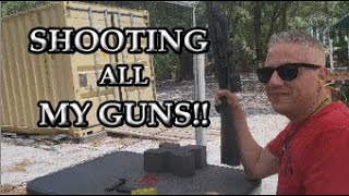 Shooting a Variety of Handguns RIfles and Shotgun  Cendet Gun Range  Umatilla FL [upl. by Ardna]