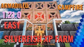 EASY Silverfish XP farm 121 Armadillo and Campfire only NO ALLIES BEGGINER FRIENDLY [upl. by Iover]