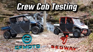 CFMOTO UFORCE 1000XL vs 2024 Segway UT10 Crew Trail Testing [upl. by Drehcir]