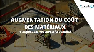 Augmentation du coût des matériaux et des travaux en général [upl. by Faulkner]