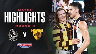 Collingwood v Hawthorn Highlights  Round 42024  AFL [upl. by Talie]