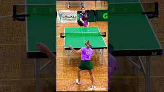 Matchpoint 🏓Forehand Chop 🪓 Antispin vs Backhnad Shortpips [upl. by Retrop493]