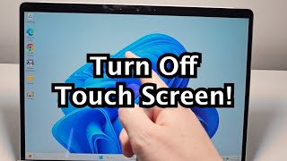 How to Disable Touch Screen on Windows 11 or 10 PC [upl. by Aneehc718]