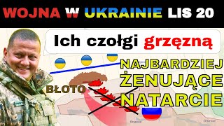 20 LIS UPS Rosyjskie Czołgi GRZEZNĄ W BŁOCIE frontu Ukraińskiego  Wojna w Ukrainie Wyjaśniona [upl. by Bjork]