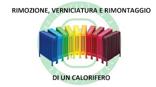 Rimozione Verniciatura e Rimontaggio di un Calorifero [upl. by Einaj]