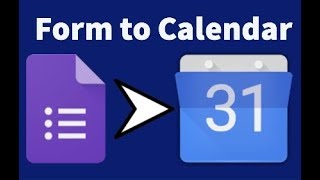 Form to Calendar  create an event from form submission automatically [upl. by Eenhpad]