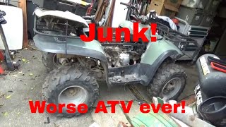 Worse ATV ever Quad is barely worth the parts it is built from [upl. by Eimaral]