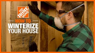 How to Winterize Your House  Weatherizing Your Home  The Home Depot [upl. by Eadahc]