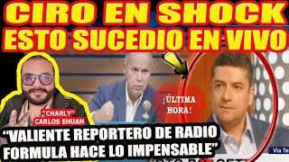 CIRO EN SHOCK CON ESTO QUE SUCEDIO EN VIVO VALIENTE REPORTERO HACE LO IMPENSABLE [upl. by Aicsila706]