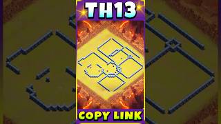 TH13 NEW WARCWL BASE LINK ANTI ROOT RIDER BEST TH13 BASE LINK [upl. by Neehar]