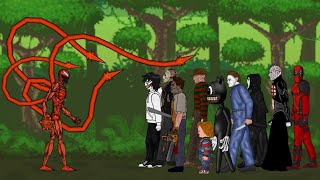 CARNAGE VS PINHEADDEADPOOL MICHAEL MYERSJASON VOORHEESJEFF THE KILLER FREDDY KRUEGER BATTLE [upl. by Durnan434]