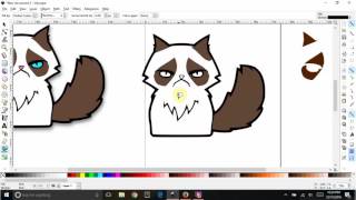 Inkscape Trace Clipart to SVG and create multiple colored layers [upl. by Desirea]