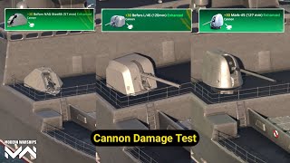 Bofors NAG Stealth vs Bofors L46 vs Mark45 Tier 2 Cannon Damage Test  Modern Warships [upl. by Nahttam]