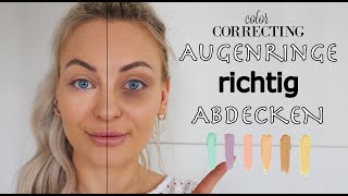 Dunkle Augenringe richtig abdecken  BeautyHacks [upl. by Arries]