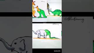 Must watch Video🧐🙄📸 Choose the Best art🤔 who dinosaur🦕 were born new viral shorts short art [upl. by Samtsirhc]