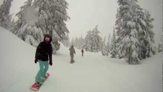 GoPro HD Timberline Lodge  Mt Hood GoPro 17 inches of that quotNew Newquot [upl. by Rennane165]