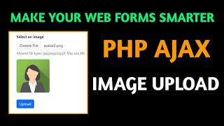 Upload image in PHP with jQuery Ajax without form submit  Image preview  PHP Image validation [upl. by Axia]