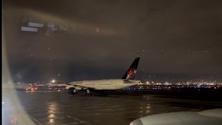 Air Canada 777300 Night Time Departure from Toronto Pearson [upl. by Oakleil814]