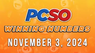 P98M Jackpot Ultra Lotto 658 2D 3D and Superlotto 649  November 3 2024 [upl. by Johathan957]