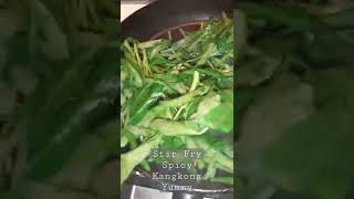 How To Cook The Perfect Stir Fry Kangkong with BELACHANWater Spinach Recipeshortskangkongrecipe [upl. by Westland]