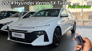 New Hyundai Verna SX Turbo Full Detailed Review ✅ Price amp Features ❤️ Better Than City amp Virtus [upl. by Ahsinirt524]