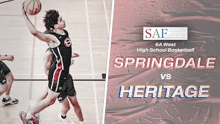 2024 Springdale High School Basketball  Springdale vs Heritage [upl. by Dallis]