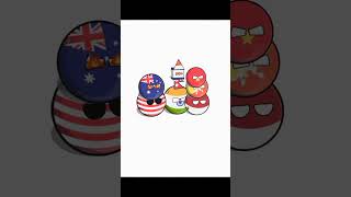 China Vs India countryballs shorts [upl. by Atnuahsal]