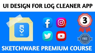 UI Design for Log Cleaner App ⚙️  Sketchware Premium Course  VK Tech LearninG Channel 🖥️📲 [upl. by Okomom]