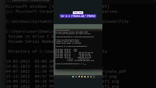 Zip or Unzip Files using the Command Prompt [upl. by Haramat]