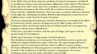 The BANDONEON History by David Alsina [upl. by Oderfla]