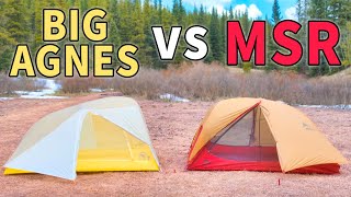 WHO MAKES THE BEST TENT MSR FreeLite vs Big Agnes Tiger Wall [upl. by Dnob]