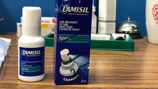 Lamisil AT 1 spray terbinafine hydrochloride [upl. by Ydissac]