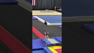 Triple flips are always hit or miss😅 gymnastics trampoline acrobatics flips olympics sports [upl. by Eilujna479]