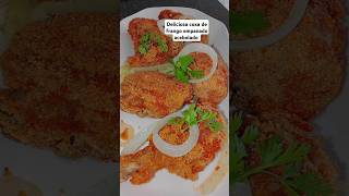 Coxa de frango empanado acebolado 🍗🍲🧆coxas coxadefrango youtubeviral shortvideo youtube short😍 [upl. by Elletnuahc965]