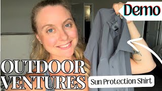 Try On amp Review of Outdoor Ventures Sun Protection Shirt from Amazon [upl. by Hake]