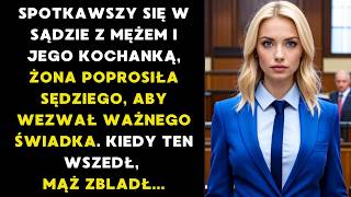 SPOTYKAJĄC SIĘ W SĄDZIE Z MĘŻEM I JEGO KOCHANKĄ ŻONA POPROSIŁA O WEZWANIE WAŻNEGO ŚWIADKA NA SALĘ [upl. by Ahsile]