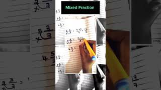 Mixed Fraction shorts ytshorts maths [upl. by Oyek386]