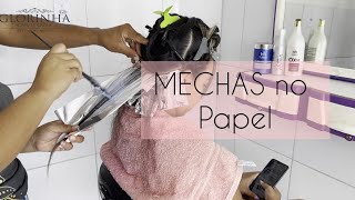 MECHAS NO PAPEL ALUMÍNIO SEM MANCHA MECHAS MUITO FÁCIL E PRÁTICO Dicas para cabeleireiros iniciantes [upl. by Eidaj647]