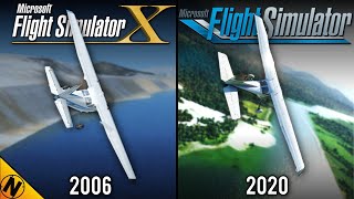 Flight Simulator 2020 vs Flight Simulator X  Direct Comparison [upl. by Torhert670]